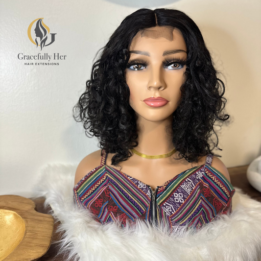 GRACEFULLY HER PREMIUM QUALITY MIXED FIBER  LOOSE CURLY 16 INCH WIG